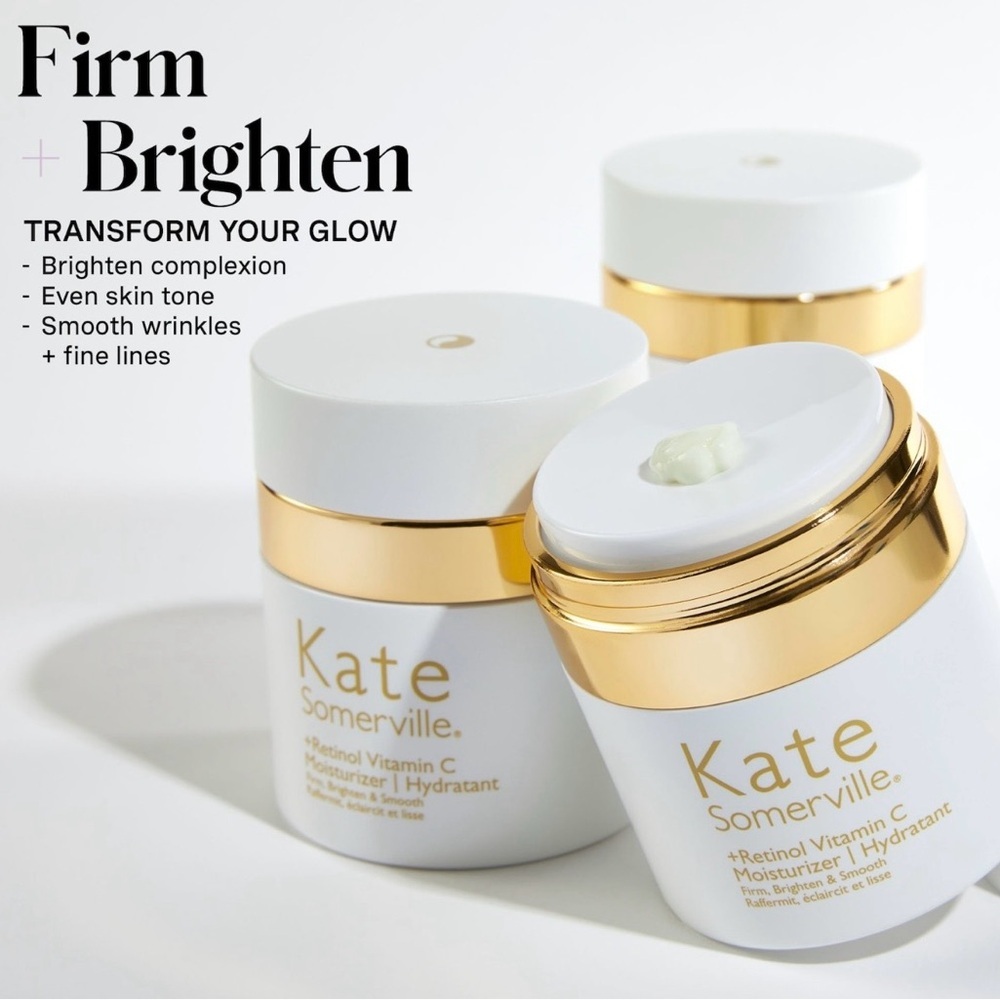 Kate Somerville +Retinol Vitamin C Moisturizer 1.7 oz BNIB Firm & Brighten - Picture 2 of 4